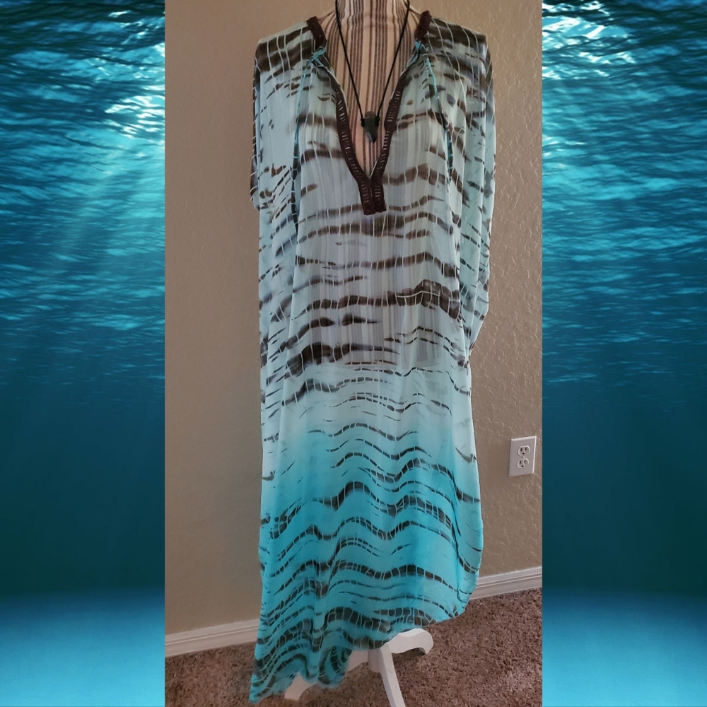Sheer bathing suit cover